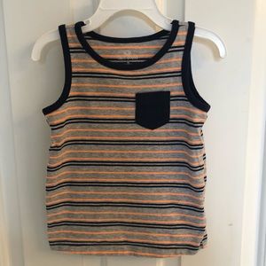 Toddler Boys, Okie Dokie, Gray & Blue Tank Top 2T
